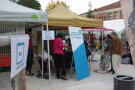 Aufbau Infostand