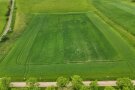 Luftaufnahme zur Demofläche Gemengeanbau Mai 2024